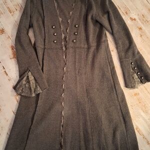 Vocal Women's Gray Button-Accent Jacket